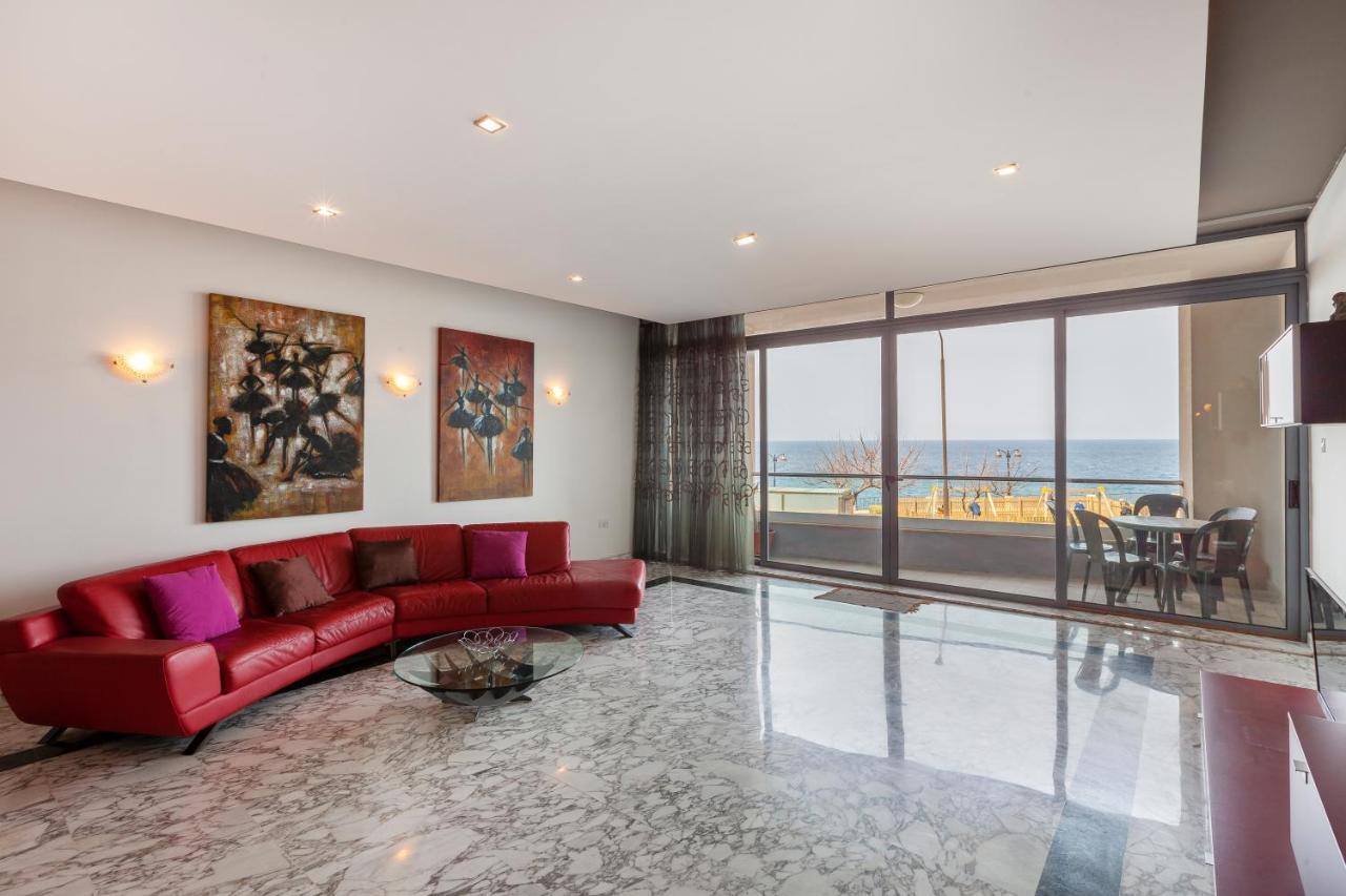 Spacious Seafront Apt With Living, Sofa, Wifi & Ac By 360 Estates Sliema Exteriör bild